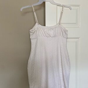 Zara White Eyelet Sundress